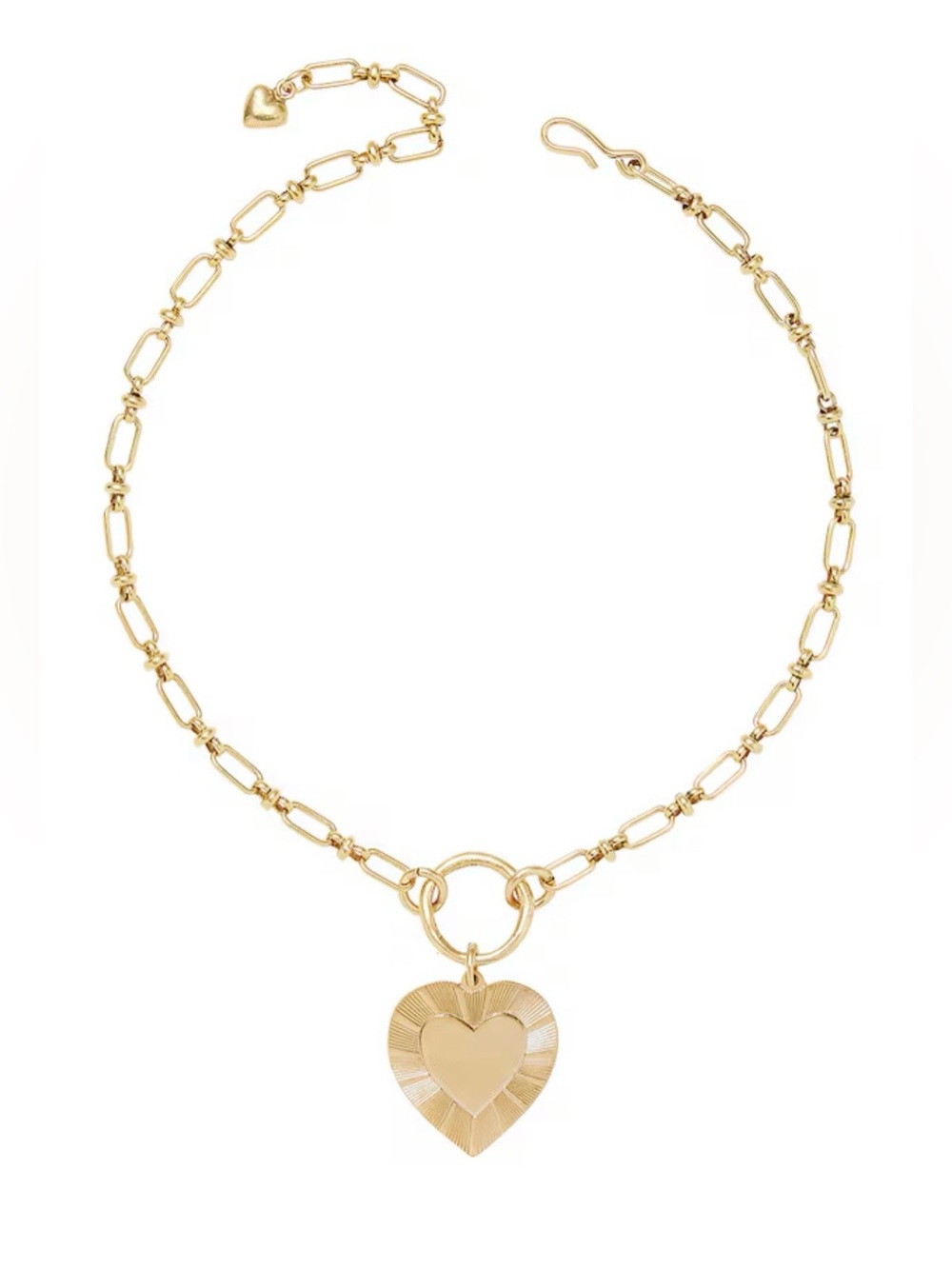 Brinker + Eliza The Best is Yet to Come Gold Heart Necklace